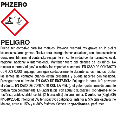 Fila PHZERO Disincrostante Acido Energetico Flacone 1L