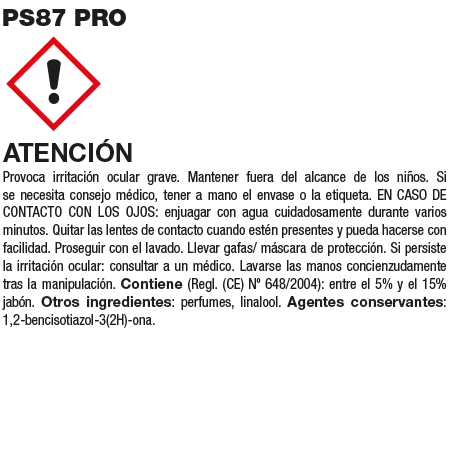 Fila PS87 PRO Bottiglia di pulizia sgrassante professionale 1L