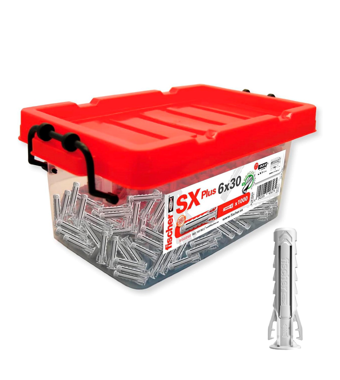 Scatola di espansione Fischer SX 6 x 30 1000 pz