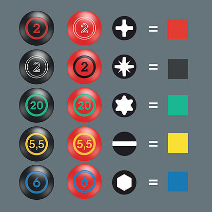 Marsupio da cintura set 2 8 pezzi Wera 9621