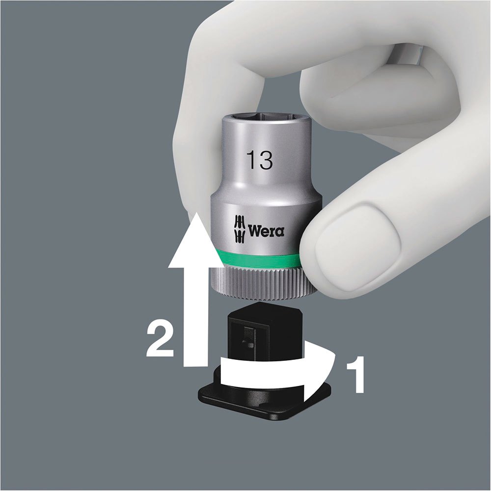 Set di chiavi a bussola Zyklop con funzione di bloccaggio 10 pezzi Wera 8790 HMC HF