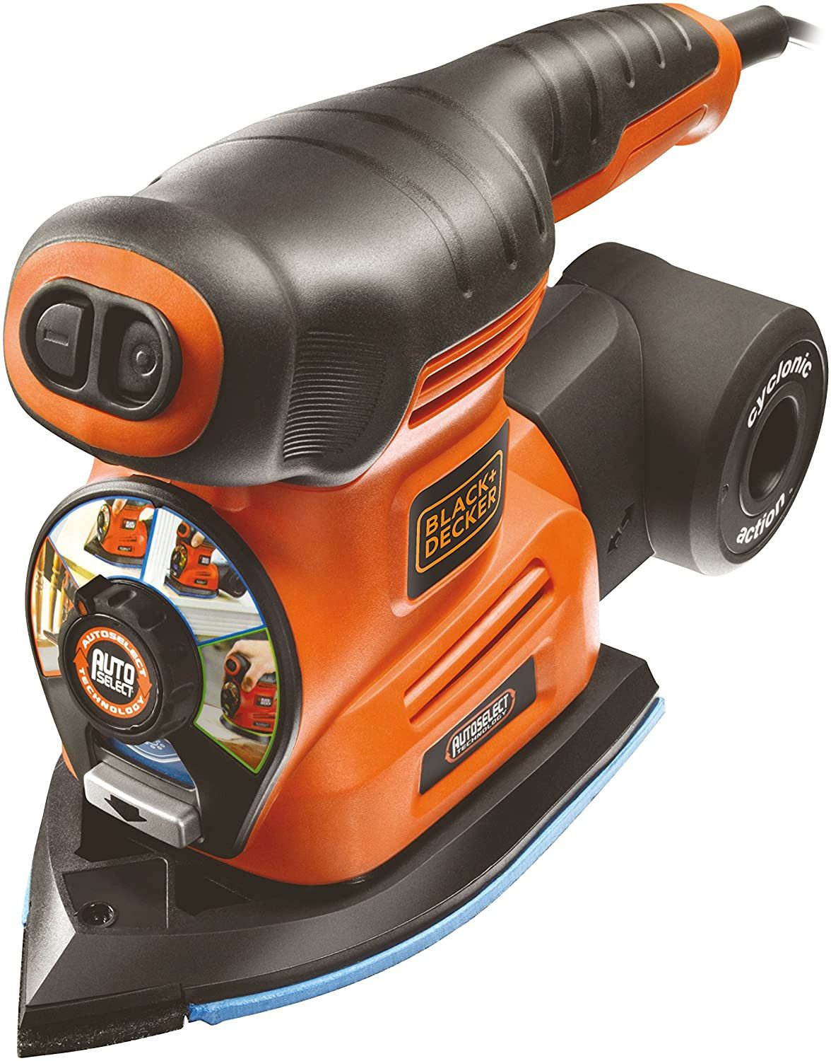 Lijadora multifuncional Black&Decker KA280LK - 220w tecnología autoselect 4 en 1 con 22accesorios y bolsa de transporte BLACK +
