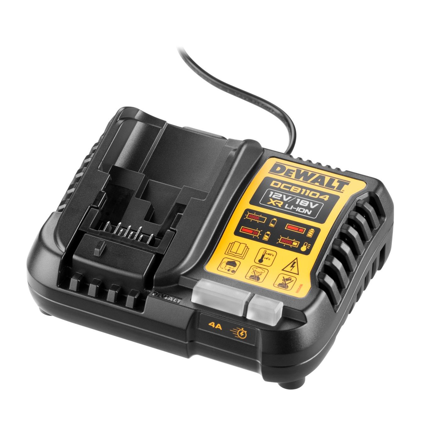 Amoladora 18V XR 125mm con 3 baterías 5Ah + Cargador + Maletín Dewalt DCG405P3
