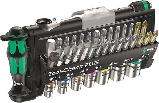 Set di cricchetti con bussole e punte 39 pezzi Tool-Check PLUS Wera 056490