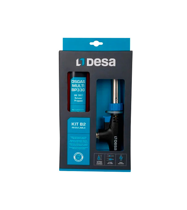 Kit Soplete gas B2 regulable - EU 7/16" Desa 42503110