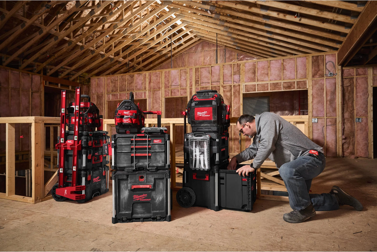 Baúl con ruedas y cajón PACKOUT Milwaukee