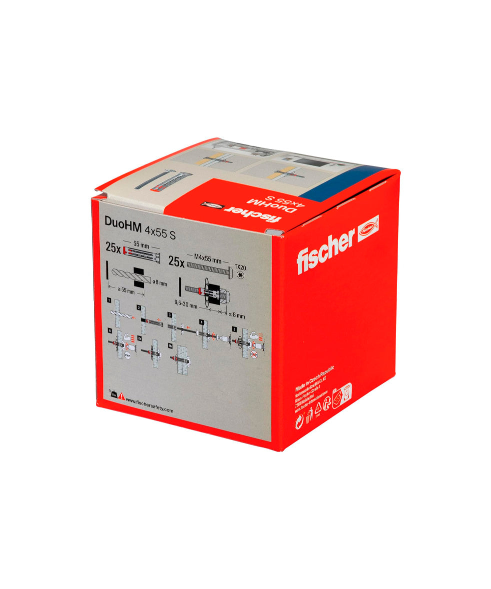 Caja taco DuoHM S TX Fischer 25uds