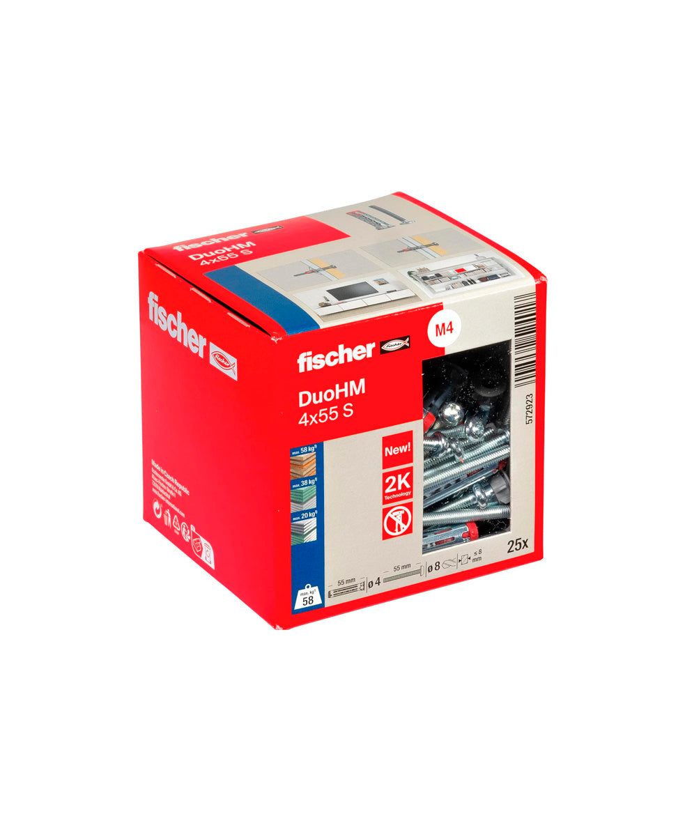 Caja taco DuoHM S TX Fischer 25uds