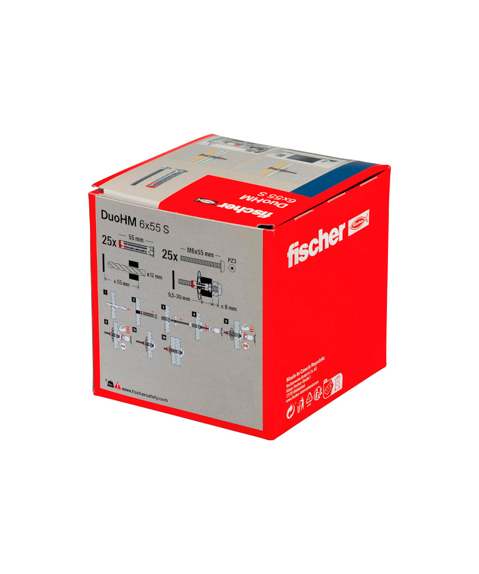 Caja taco DuoHM S TX Fischer 25uds