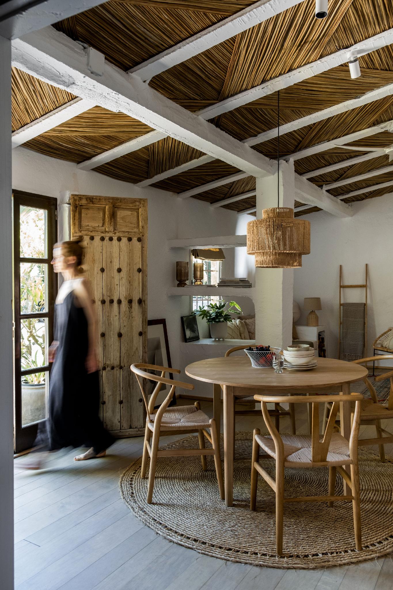 Escalera decorativa bambú 43×4×170cm Andrea House