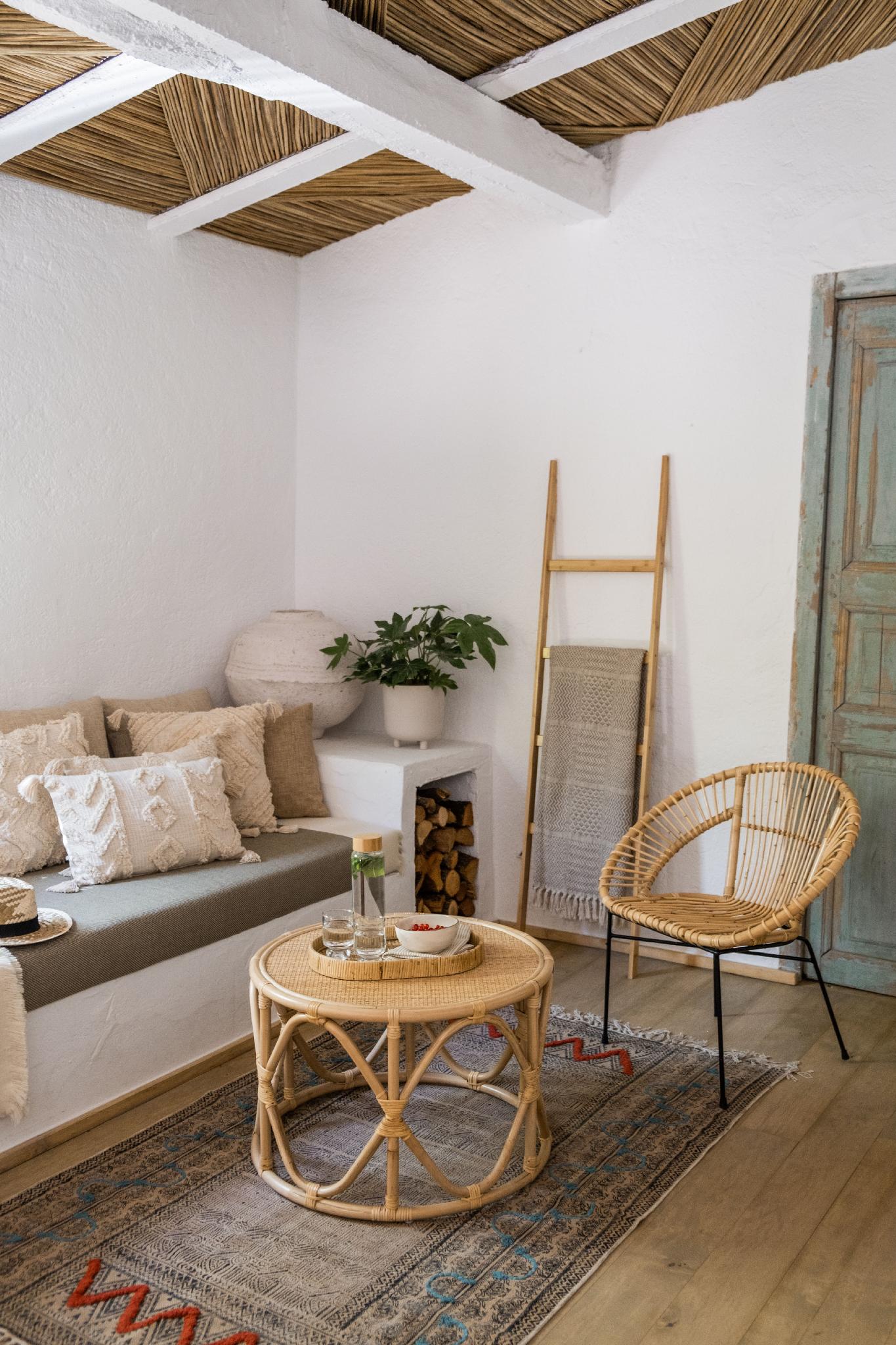 Escalera decorativa bambú 43×4×170cm Andrea House