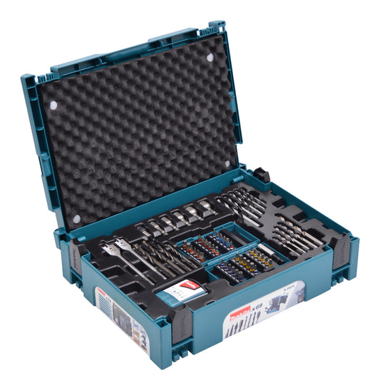 Maletín de accesorios en Makpac 69pcs Makita B-49638