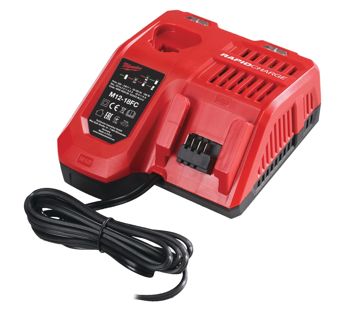 Powerpack Trapano a percussione + smerigliatrice + 2bat 5Ah + caricatore Milwaukee con 2 custodie M18 FPP2E3-502X