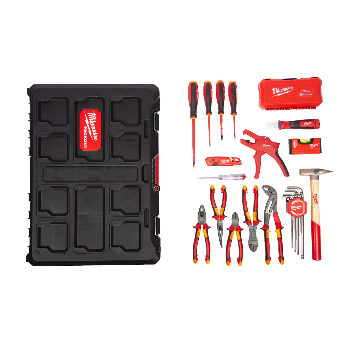 PACKOUT Set Electricista 62 piezas Milwaukee