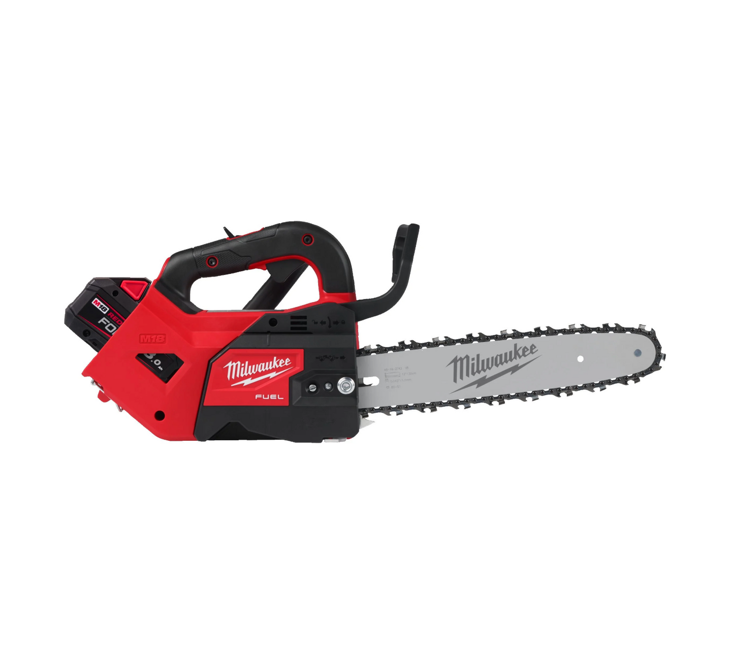 Motosierra de poda M18 30cm con 2 baterias + cargador Milwaukee M18 FTHCHS30-802