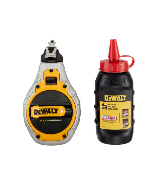 Tiralíneas 30m con tiza roja Dewalt DWHT48335RC-0