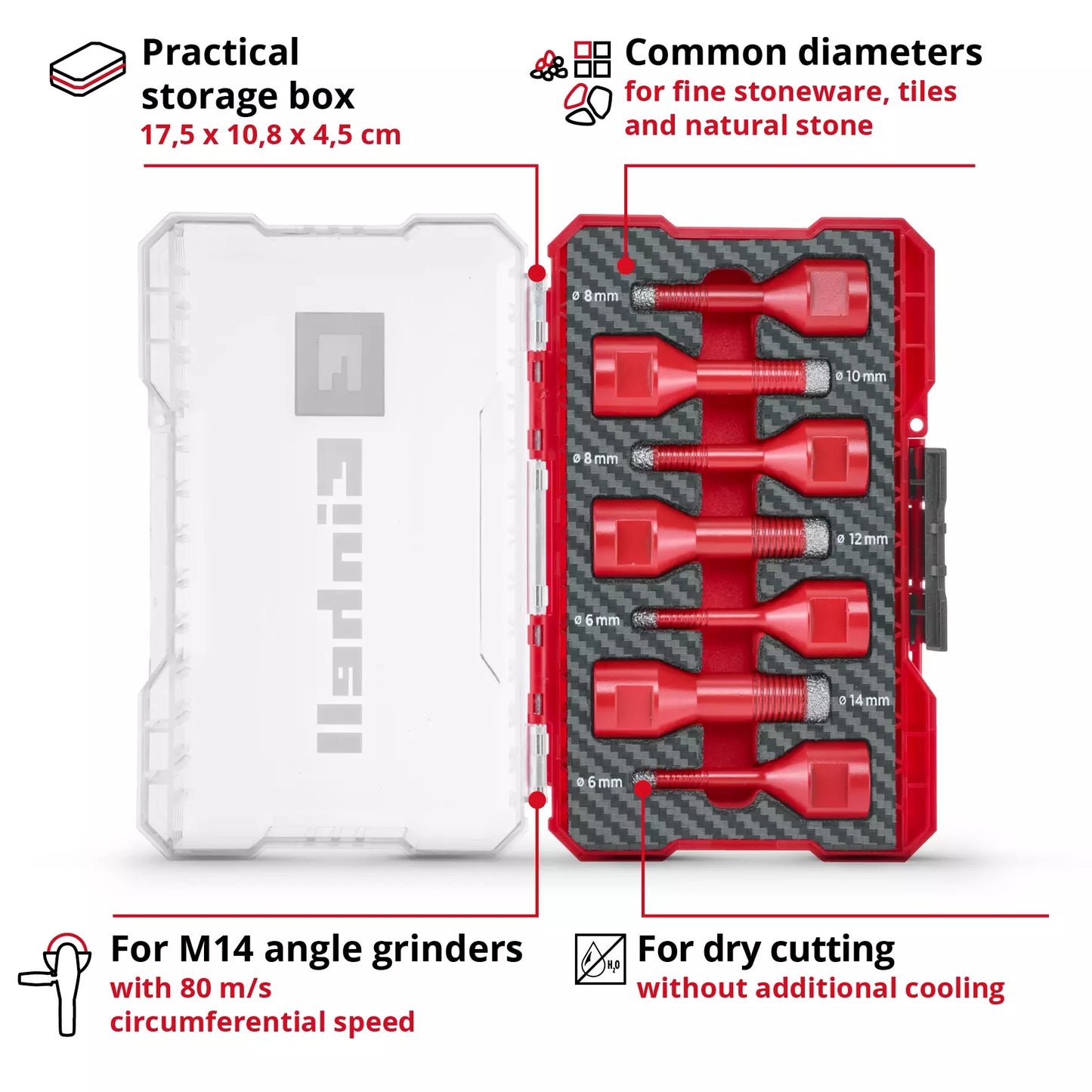 Juego de brocas M-CASE LS 7pcs Einhell 49500400