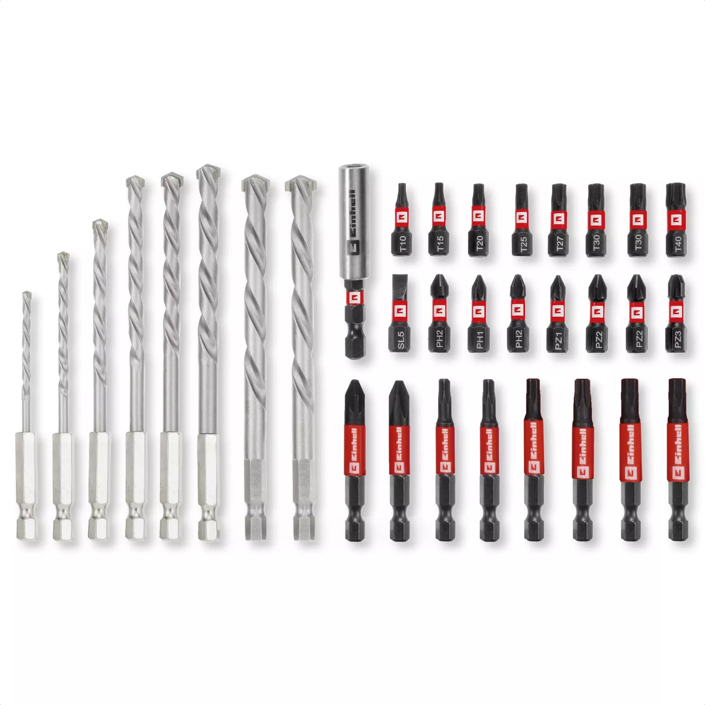 Juego de puntas y brocas para hormigón M-CASE 33pcs Einhell 49108753