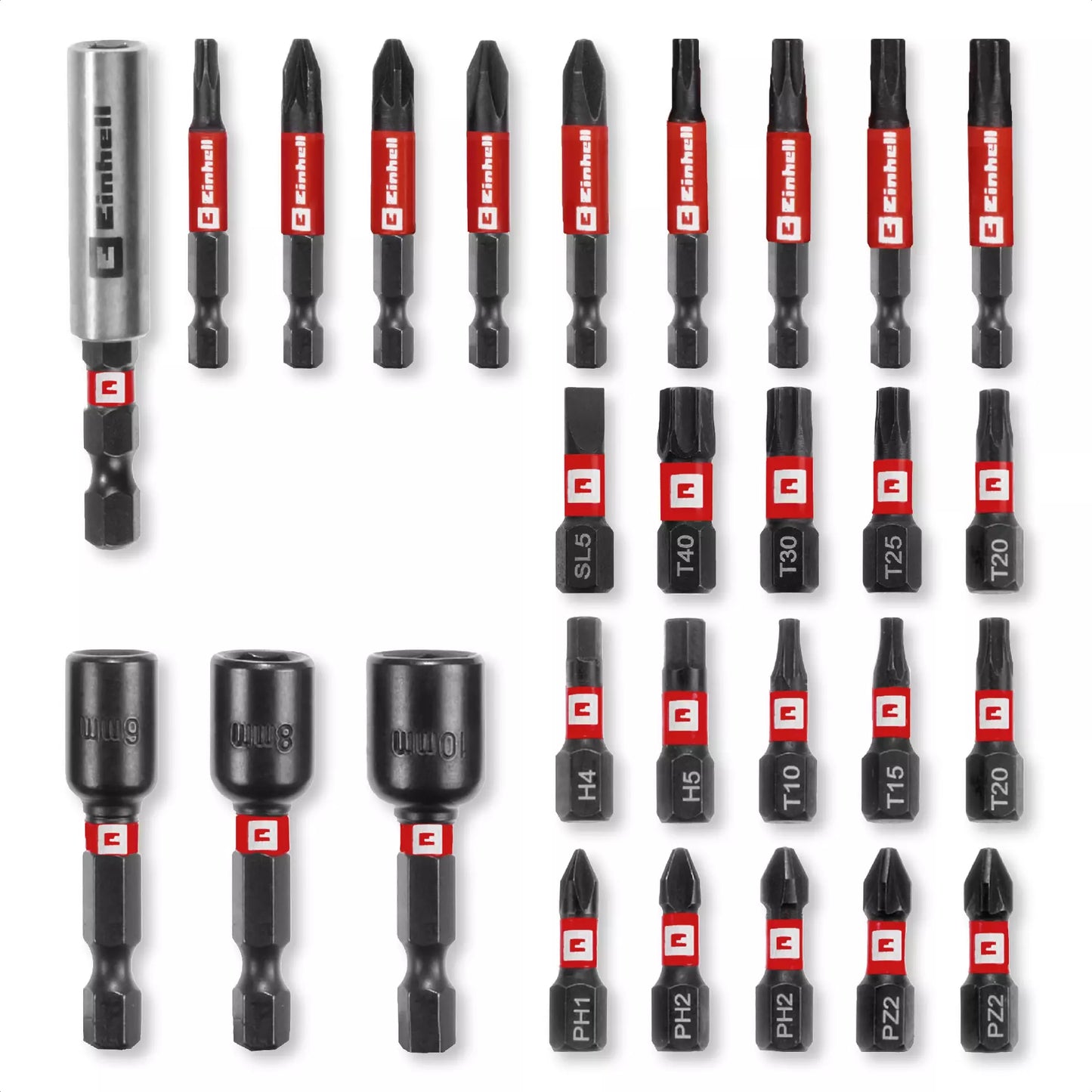 Juego puntas y vasos S-CASE 28pcs LS Einhell 49108703