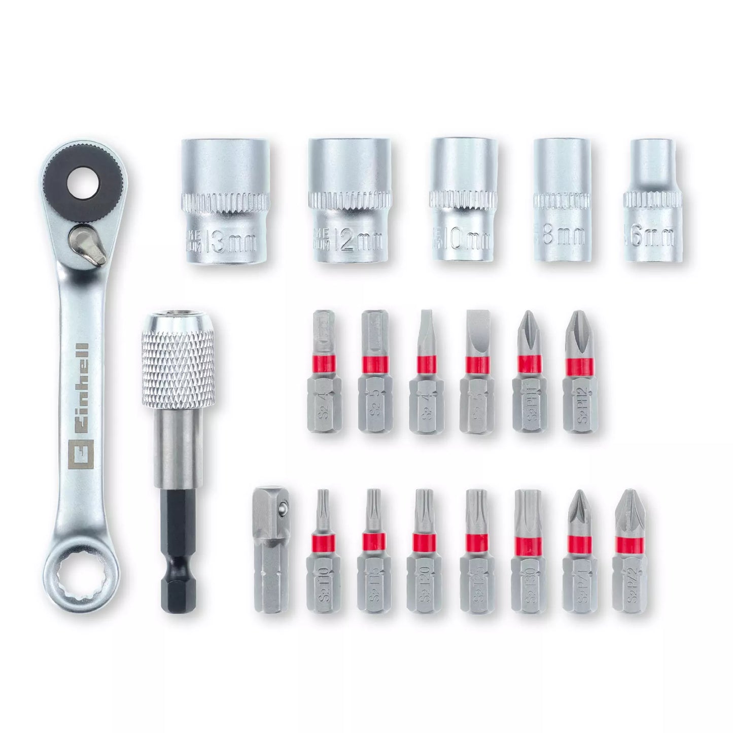Juego de puntas y vasos XS-CASE 21pc LS Einhell 49118683