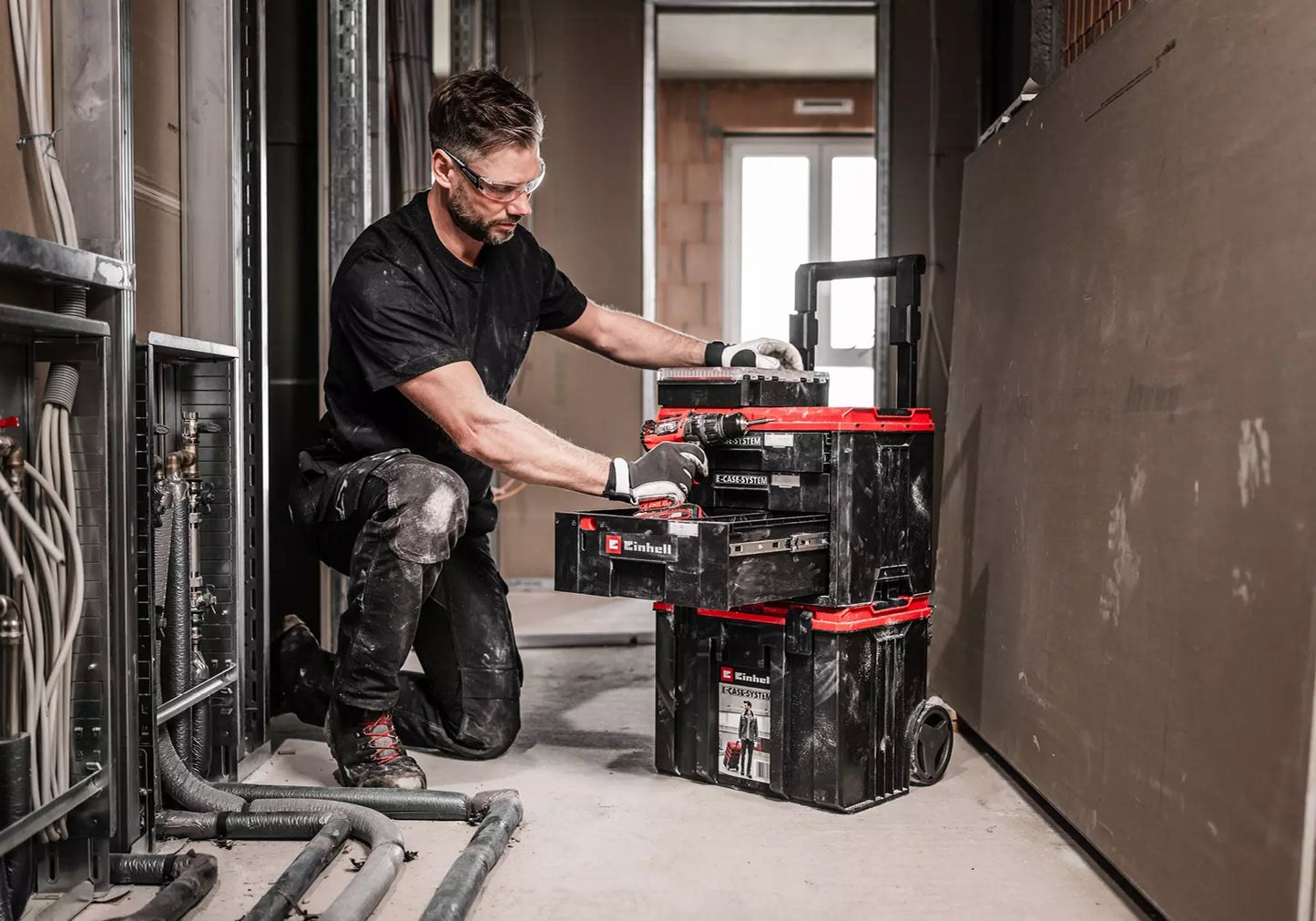 Maletín organizador con cajones Einhell E-Case Drawer