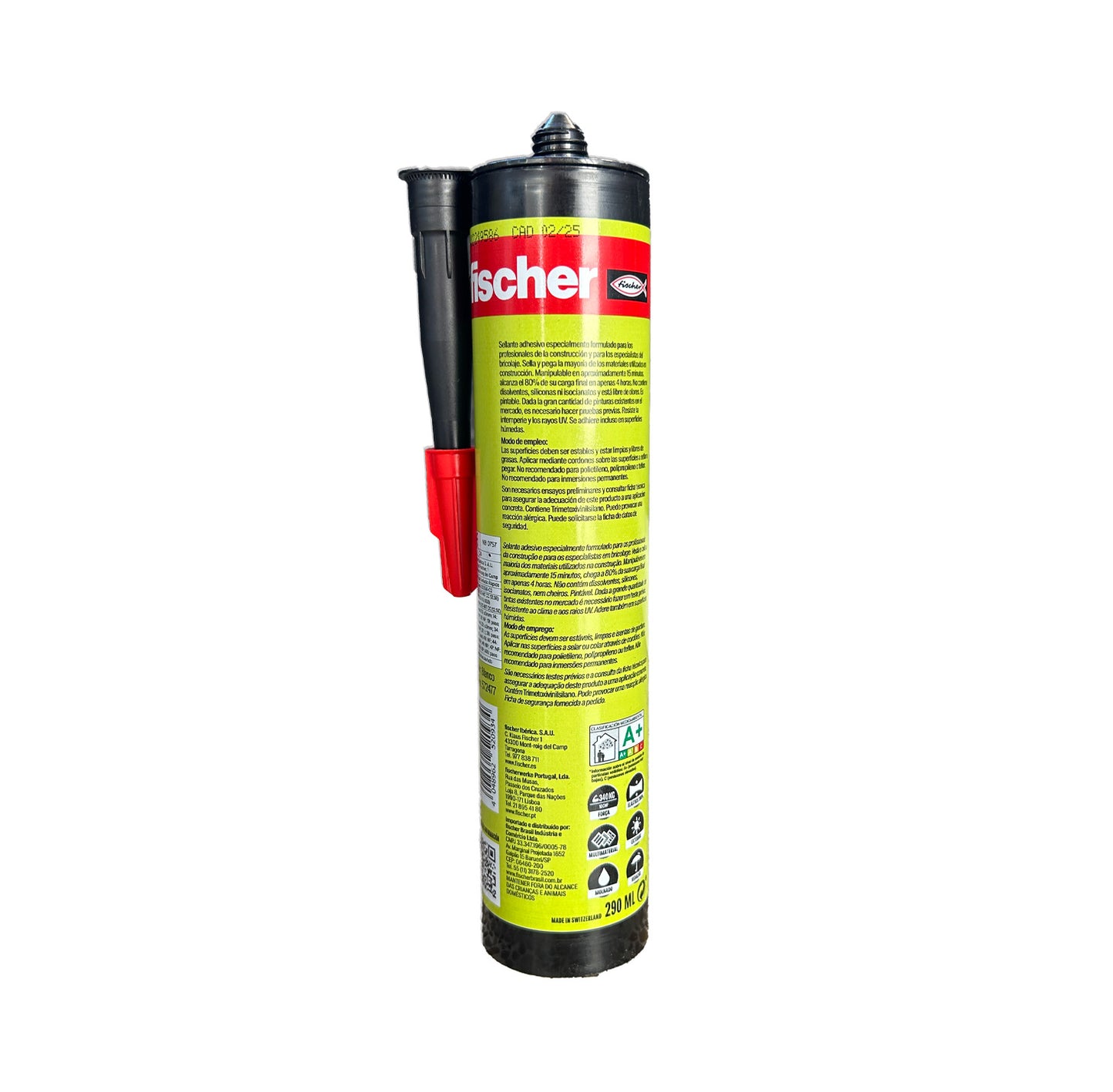 Cartuccia di adesivo sigillante Fischer MS Ultra Fast 290 ml
