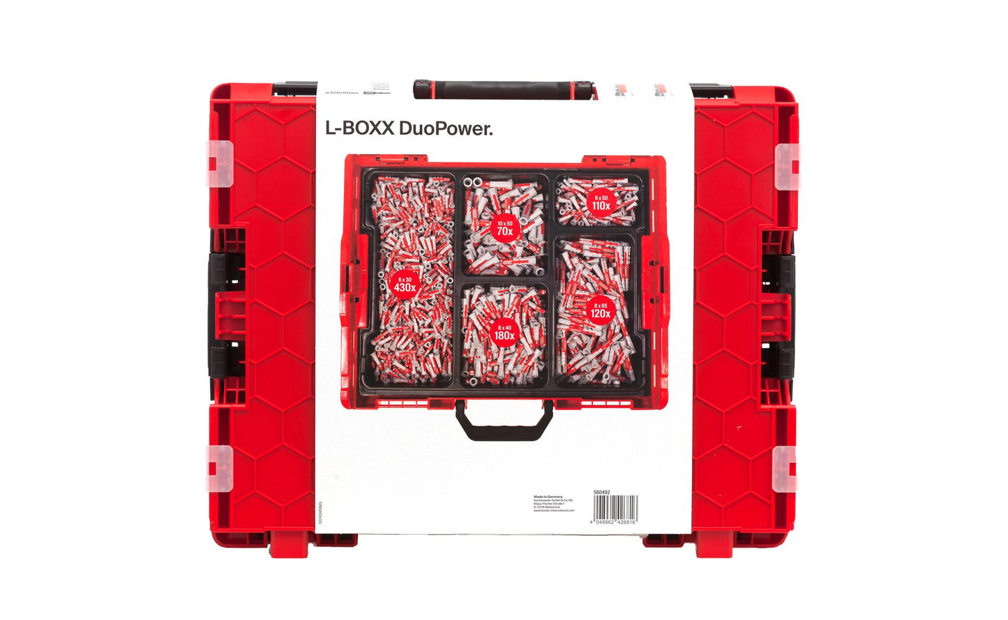 L-BOXX Surtido Tacos DuoPower 910 unidades Fischer