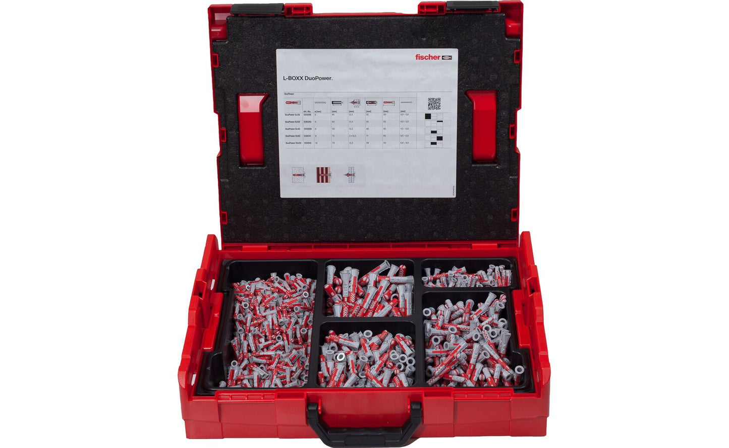 L-BOXX Surtido Tacos DuoPower 910 unidades Fischer