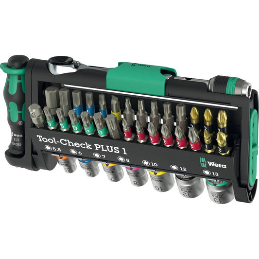Juego de carraca con vasos y puntas 39 piezas Tool-Check PLUS 1 Wera 049055